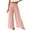 Pink Wide Leg Pants, variant on UTSJKR Women's Classic Solid Color Palazzo Pants Casual Comfy Loose Fit High Waist Wide Leg Pleated Trousers with Pockets Brown M