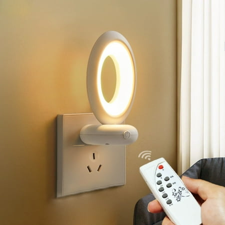 

Rongxk Night Lights Clearance Dimmable Night Light Plug In LED Night Light With Remote Control Timable Tri Colour Night Light Mini Wall Mounted Night Light For Bedroom Bathroom And Hallway.