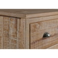 thumbnail image 3 of Camaflexi Baja 6 Drawer Dresser Solid Wood Dresser Organizer Storage Cabinet, Barnwood, 3 of 8