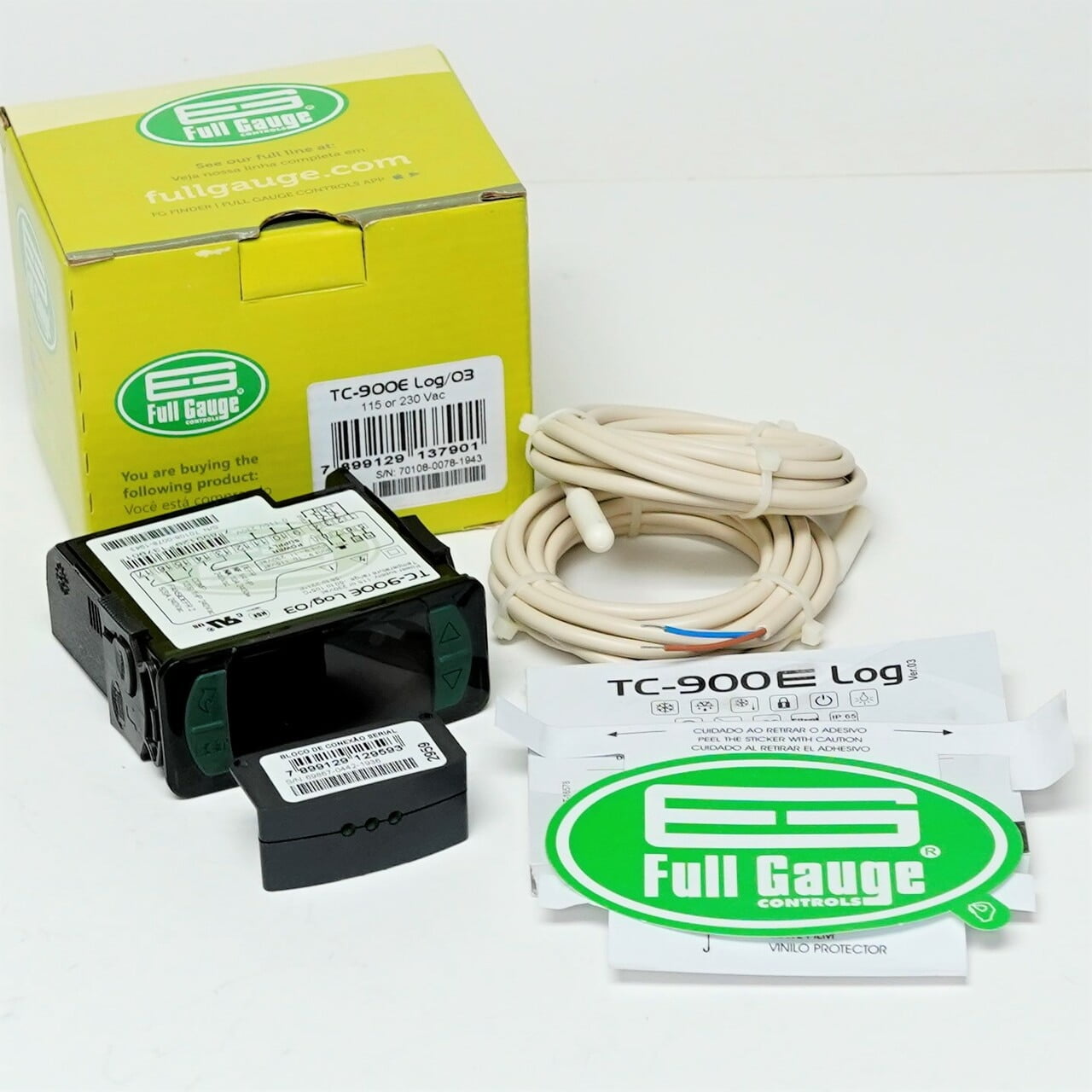 Full Gauge Controls TC900E2HP Full Gauge TC900E Log Digital