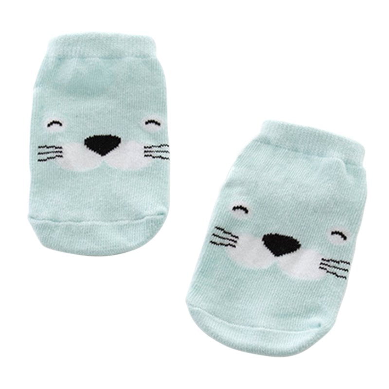 Cute Baby Cotton Cartoon Socks Newborn Infant Toddler Kids Soft Anti-slip SocksT
