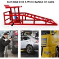 thumbnail image 3 of Dvasovio Heavy-Duty Vehicle Ramps Hydraulic Lift Steel 10,000lb Max Load - Red 2 Pack, 3 of 8