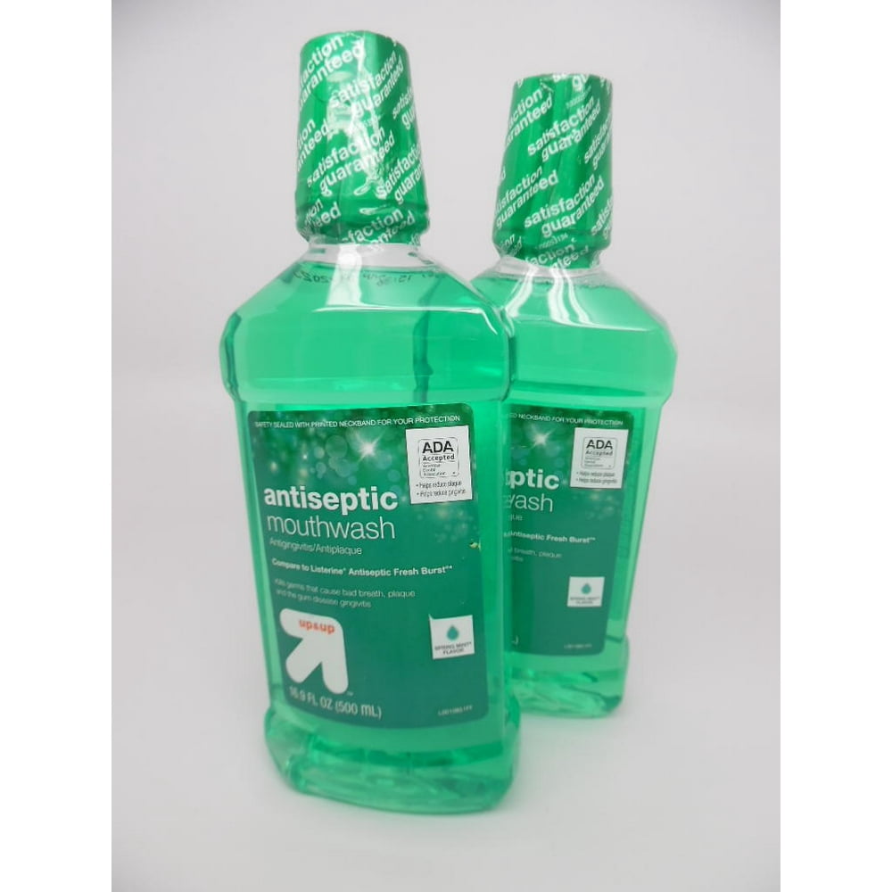 2 Up & Up Antiseptic Mouthwash, Antigingivitis Spring Mint 16.9 fl oz Up&Up