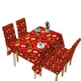 thumbnail image 4 of facefd 140*180CM Christmas Tablecloth Chair Cover Set Christmas Decorations Waterproof Christmas Dinner Table Decor for Restaurant Terrace, 4 of 4