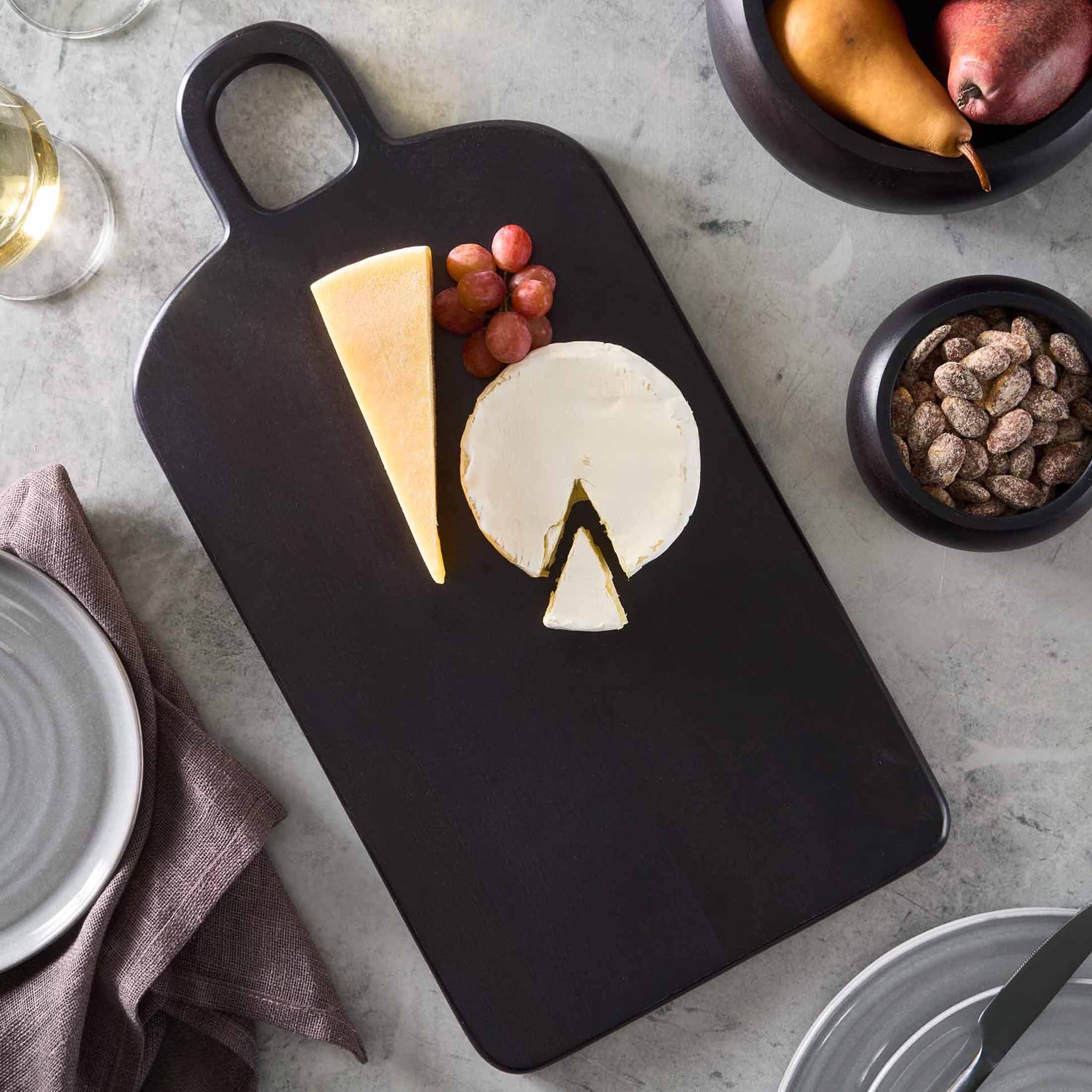 Better Homes & Garden Black Wood Serving Board