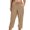 Khaki, variant on Women's Cargo Capri Pant with Pockets Fashion Lightweight Hiking Pants Drawstring Waist Outdoor Cropped Joggers,2XL,Coffee