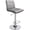 Grey, variant on Leopard Square Back Adjustable Spin Kitchen Dining Bar Stool,White