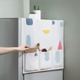 thumbnail image 3 of Organizador De Almacenamiento Cubierta impermeable a prueba de polvo para refrigerador con soporte para bolsa de almacenamiento de 6 bolsillos, 3 of 7