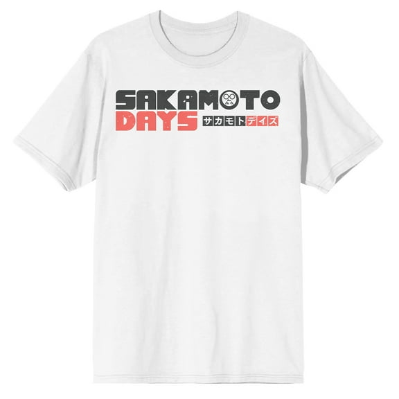 Sakamoto Days Legendary Hitman Taro Adult White Crew Neck Short Sleeve T-shirt-Medium