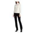 thumbnail image 3 of RALPH LAUREN Womens Ivory Lace Long Sleeve Mandarin Collar Sweater Size: M, 3 of 4