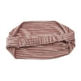 thumbnail image 4 of Unique Bargains 1 Pc Headband Horizontal Stripes Wide Fabric Hairband for Women Pink, 4 of 5