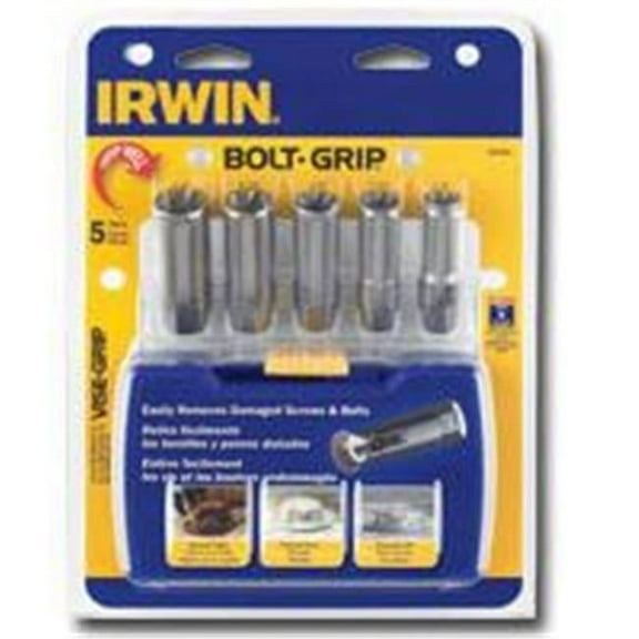 Hanson 5 Piece Bolt-Grip Deep Well Bolt Extractor Set