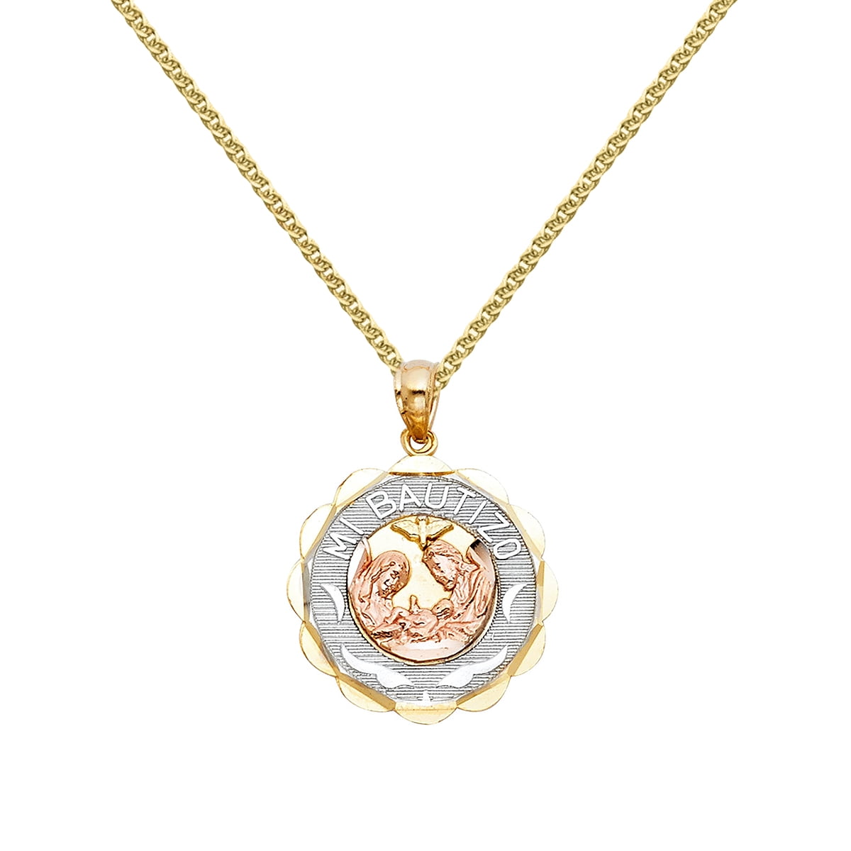 Spanish Mi Bautizo Baptism Pendant 