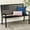 Black, variant on Plagage Outdoor -Person Steel Outdoor Bench for Garden Patio Porch Classic Design Metal Backrest 550lb Capacity – Black