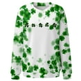 thumbnail image 2 of ICHUANYI St. Patrick's Tees for Women Women's Fashion Casual Round Neck Long Sleeve Printed T-Shirt Top, 2 of 5
