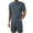 Navy, variant on GERsome Men's 2 Piece Lounge Sets Short Sleeve Crewneck Shirts and Drawstring Shorts Summer Solid Color Casual Vacation Tracksuits S-3XL