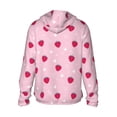 thumbnail image 2 of Picia Strawberry And Heart Women's Men's UPF 50+ Sun Protection Hoodie Shirt Long Sleeve SPF Fishing Outdoor UV Hiking Lightweight Shirts-XX-Large, 2 of 9