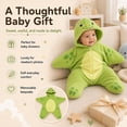 thumbnail image 2 of Baby Starfish Onesie, Thick Imitation Starfish Romper, Footie Jumpsuit Winter Warm Outfits (0-3 Months), 2 of 8