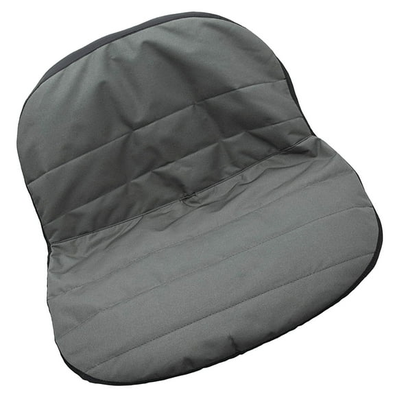 Amosfun Grey Oxford Tractor Seat Cover Padded Cushion with Easy Elastic Hem and Back Pocket