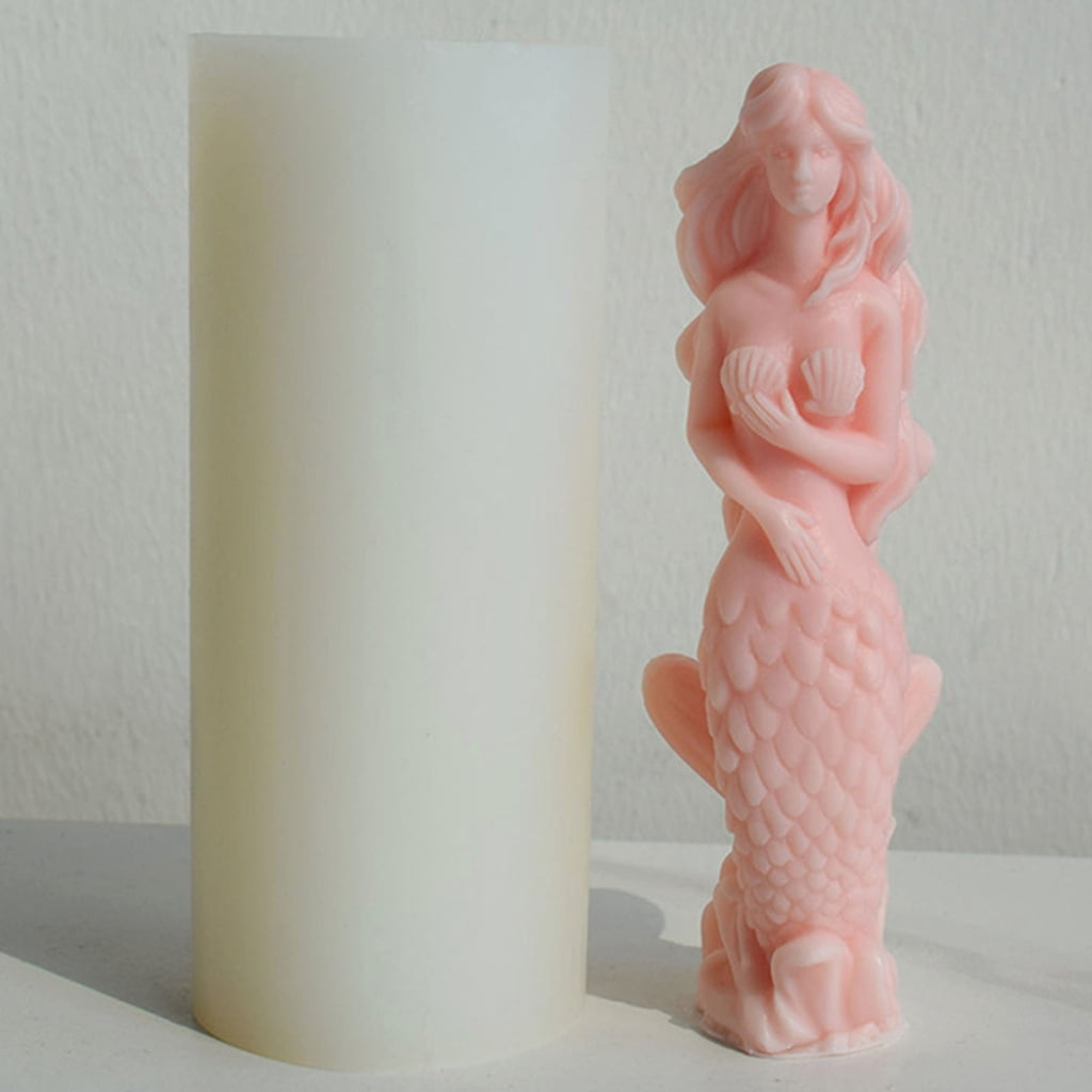 Mermaids Silicone Mold Scented Mold Table Ornament Tool Plasters Resin Craft Making Supplies Easy to