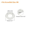 thumbnail image 2 of Uxcell M6 304 Stainless Steel Flat Washers, 6x12x0.5mm Ultra Thin Flat Spacers for Screw Bolt, 20 Pack, 2 of 5