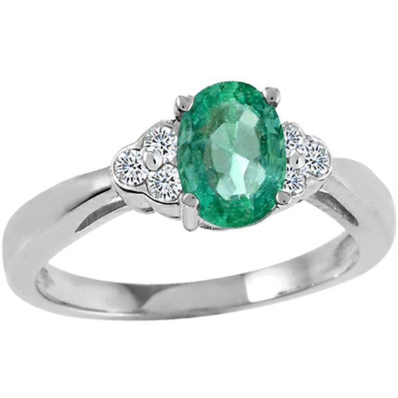 Tommaso Design� Genuine Emerald Ring