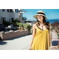 thumbnail image 3 of Beach Hat Lightweight Women's Foldable/Packable Straw Sun Hat,Nature, 3 of 7