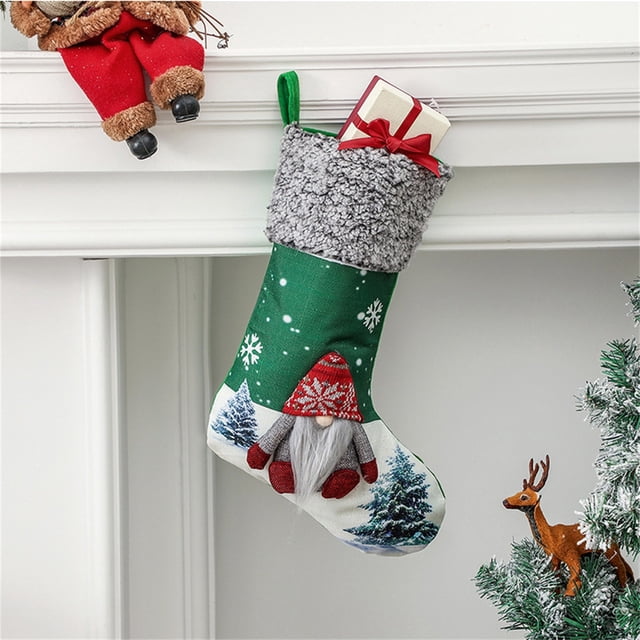 Adornos navideños, adornos navideños, regalos navideños, artículos decorativos navideños, calcetines de muñeco sin rostro, bolsa de regalo, árbol de Navidad, colgante de anciano, bolsa de regalo, calc