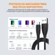 thumbnail image 4 of Cable V8 Micro Usb 2 Metros Carga Rápida Datos 2.4a U-volt Color Negro, 4 of 8