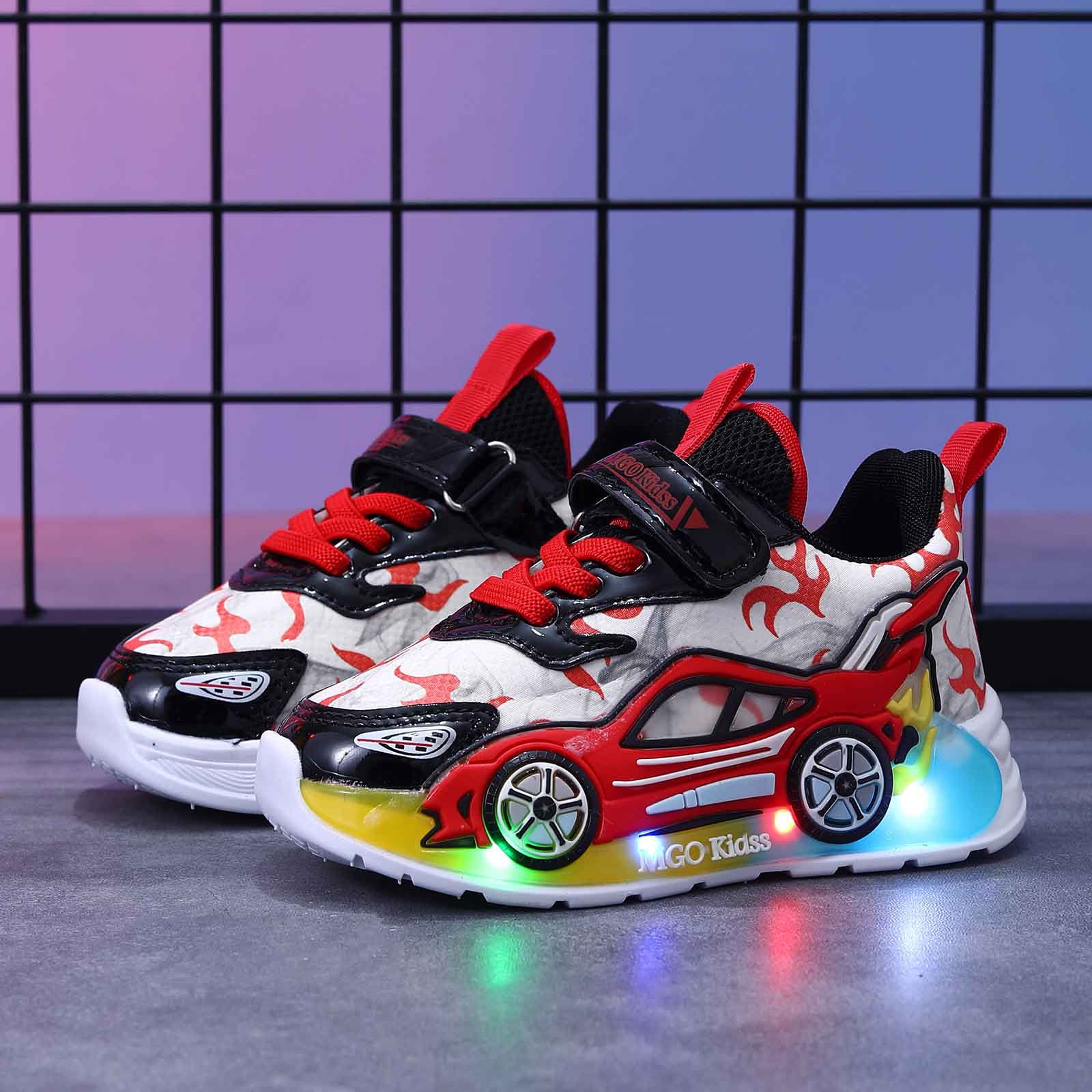 Light up Shoes Toddler Boys Flashing LED Tennis Sneakers Little Kids Luminous Walking Running Shoes