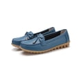 thumbnail image 1 of MAWCLOS Ladies Moccasins Comfort Nursing Shoes Slip On Resistant Loafers Bow Work Boat Shoe Light Blue 9.5, 1 of 7