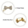 thumbnail image 3 of Uxcell 1 Pack Bowtie Sweater Clips Retro Cardigan Collar Clips with Chain(Gold), 3 of 6