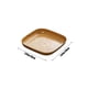 thumbnail image 3 of Platos desechables para servir con veta de madera - Bandejas de plástico marrón resistentes para fiestas, cenas familiares y picnics, 3 of 6