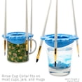 thumbnail image 3 of Brush Cleaner Rinse Cup (All-in-One) Fine Brushes Holder & Silicone Cleaning System(Mug, Red), 3 of 5