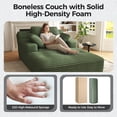 thumbnail image 4 of 67'' Oversized Chaise Lounge Chair, Cloud Plush Corduroy Sofa Bed for Living Room, Modern Deep Seat Sleeper Couch with Back Cushion, No Assembly Required, (Sage Green), 4 of 12