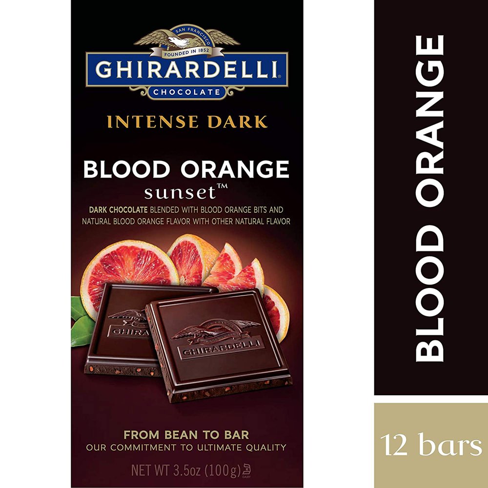 Ghirardelli Intense Dark Chocolate Bar Blood Orange Sunset Dark
