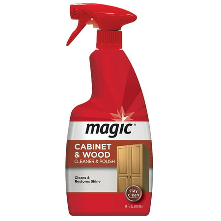 Magic Wood Cleaner and Polish - 24 Ounce - Use As Wood Furniture Cleaner, Wood Cabinet Degreaser, Wood Table Restorer, Wood Conditioner and Polish 24 fl. oz.