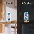 thumbnail image 2 of Rosa de cristal Otlonpe Wood azul con luz LED de 18 cm, 2 of 8