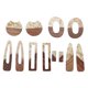 thumbnail image 1 of Pendientes de Madera ANGGREK 12 Colgantes de Resina Kit de Fabricación de Pendientes de Nogal Natural, 1 of 8