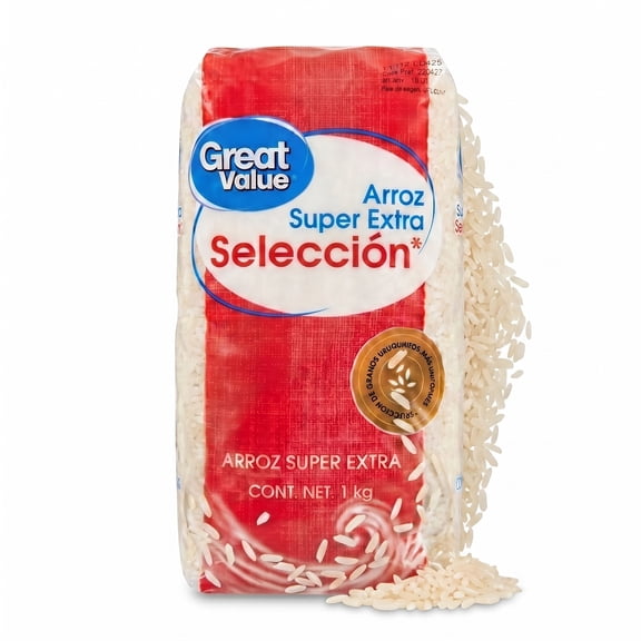 Arroz Great Value Súper Extra 1kg Brick