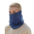 thumbnail image 5 of Unique Bargains 1 Pc Windproof Face Scarf Mask Face Mask for Outdoor Cycling Deep Blue White, 5 of 6