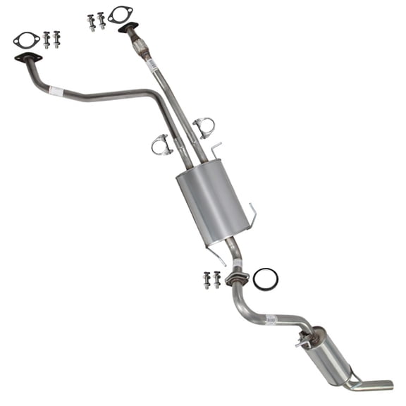 Northeastern Exhaust Stainless Steel Exhaust Muffler Assembly & Resonator for SUV – Direct Fit Fits 1997–2000 Infiniti QX4 & 1996–2000 Nissan Pathfinder 3.3L | Free Hardware Included | Durable