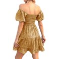 thumbnail image 4 of Summer Floral Print Women Square Neckline Ruffle Mini Dress, 4 of 6
