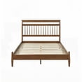 thumbnail image 6 of Full Size Wood Platform Bed Frame with Chestnut Finish, No Box Spring Needed, for Bedroom, 6 of 8