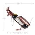 thumbnail image 3 of Tooarts Gallo Estantería de vino Escultura de metal Escultura práctica Tooarts escultura de hierro, 3 of 6