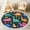 Color 4, variant on Washable Non Slip 6ft Round Rug, cute whales swim sea Whale starfish waves Circle Area Rugs with Tassels Carpet for Nursery Bedroom Living Room Playroom Tent rug Tent Castle