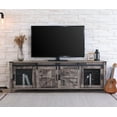 thumbnail image 3 of WAMPAT Farmhouse TV Stand for 75 Inch TV with Sliding Barn Door, Modern Wood Entertainment Center with Storage Cabinets, 70" Media TV Console Tablefor Living Room Bedroom，Dark Rustic Oak, 3 of 7