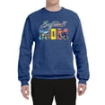 thumbnail image 2 of Wild Bobby, Colorful Softball Mom, Mother's Day, Unisex Crewneck Graphic Sweatshirt, Vintage Heather Blue, X-Large, 2 of 3