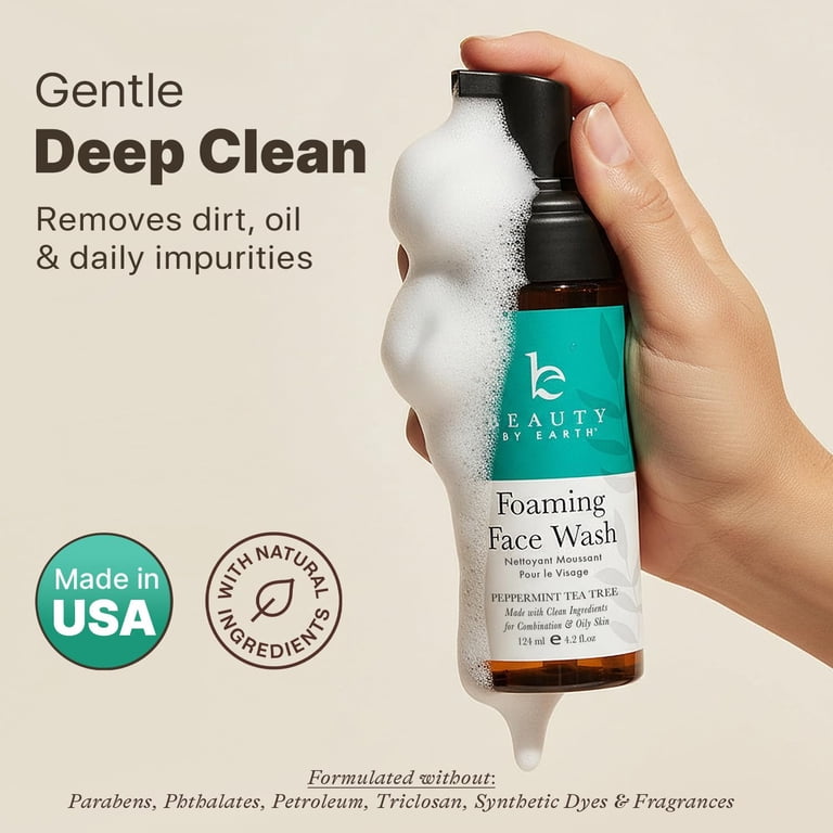 Foaming Face Wash Cleanser with Natural and Organic Ingredients photo 2