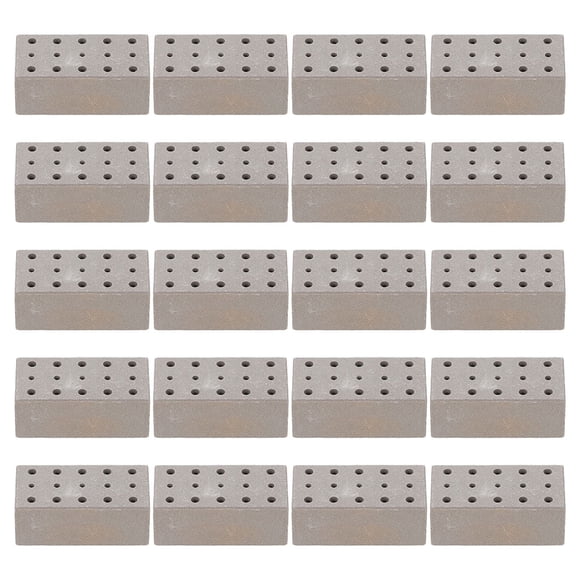 30 Pcs Mini Briques Petites Briques Aménagement Paysager Briques Miniatures Brique de Modèle Mur de Briques Petites Briques pour Artisanat Briques Factices Réalistes Blocs